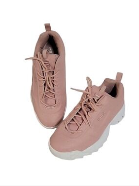 Fila Pink Disruptor II FS Women's Lifestyle Chunky Platform Sneakers, Size 11
